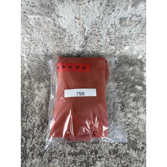 NEW Orvis Women Sz M Stretch V Neck Sweater Burnt Orange Long Sleeve Casual NWT - Picture 8 of 8